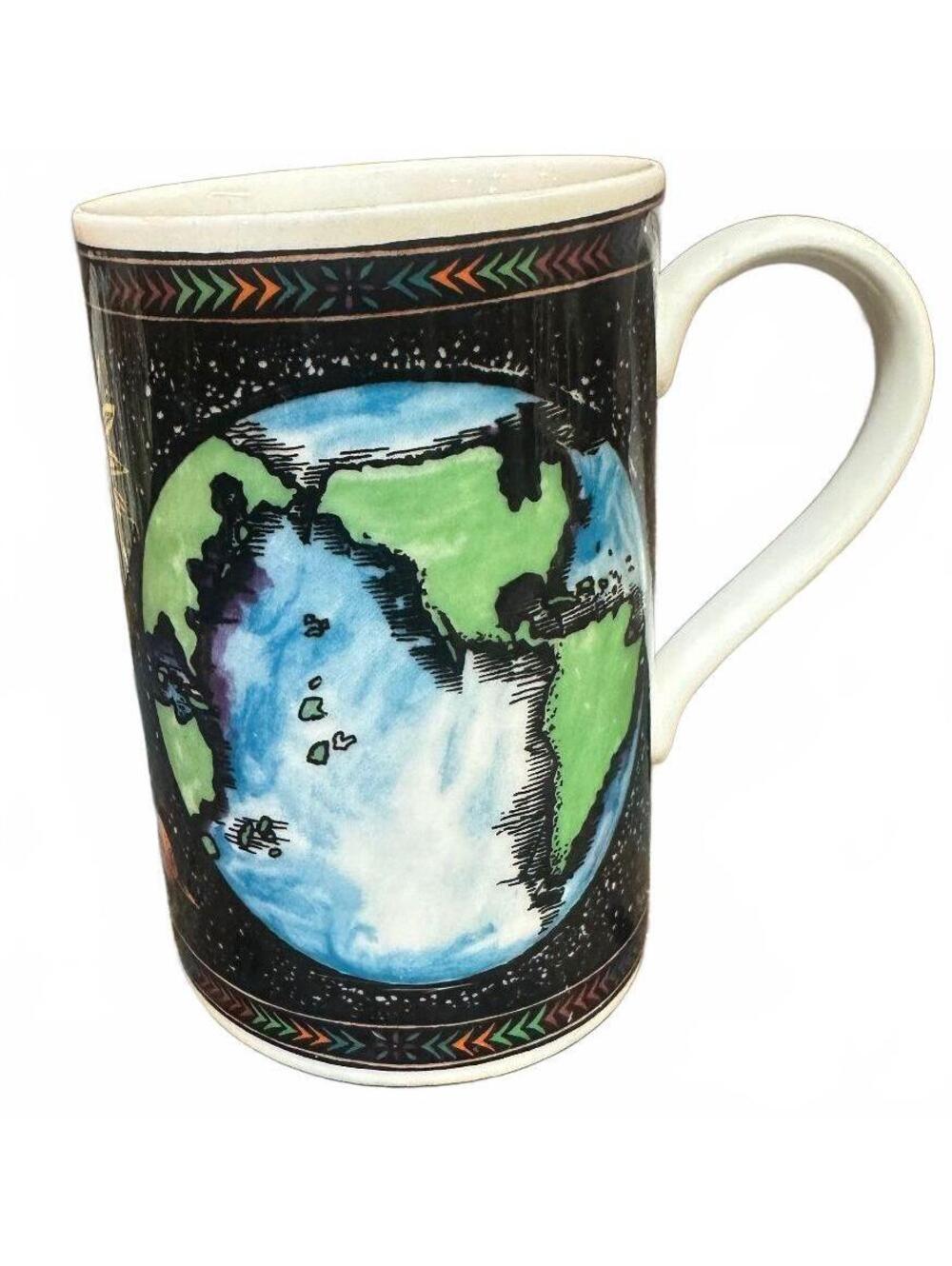 Vintage Dunoon Cosmos Jane Adderley Planet Mug Scotland